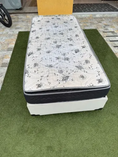 Cama de Solteiro com colchão solteiro d60 - Entrego! 