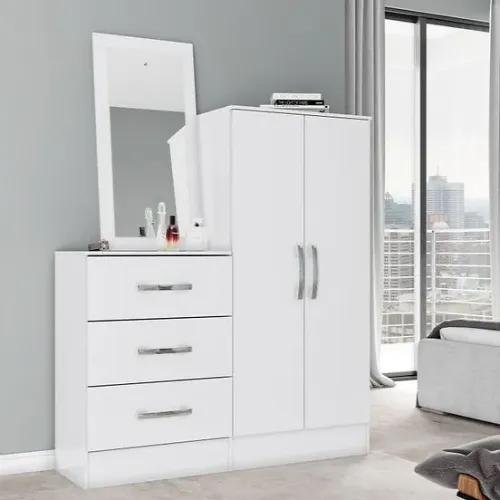 Cômoda/Multiuso B700 com Espelho - Entrega/Montagem Grátis para Fortaleza
