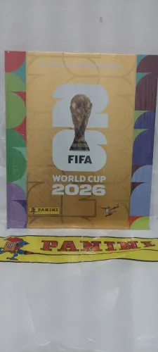 Album Copa Do Mundo Panini 2026 Capa Dura Dourada Original e Lacrado. R$ 600