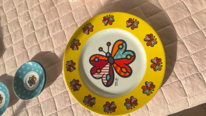 Jogo de pratos Romero Brito 12 unidades