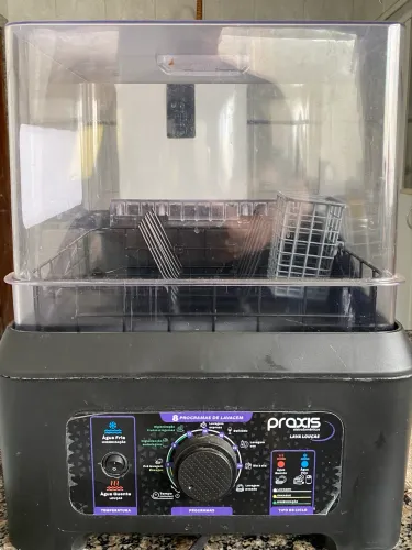 Lava-louças Praxis LLP04 ? preta, 127 V