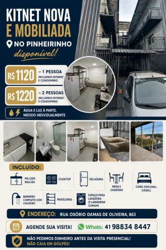 Novas Kitnets no Pinheirinho mobiliadas
