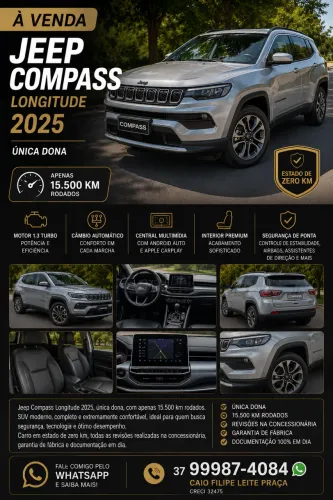 Jeep Compass Long. T270 1.3 TB 4X2 Flex AUT 2025