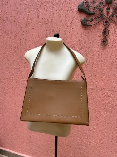 Bolsa Ombro Corello Vintage Anos 90 - Couro Legítimo Impecável