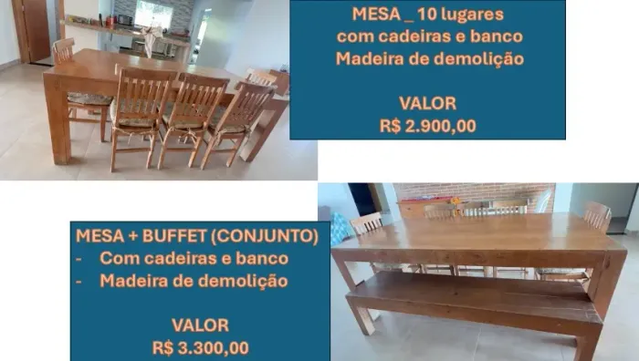 MESA DE JANTAR _ 10 lugares