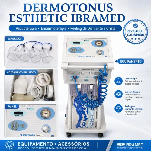 Dermotonus Esthetic Ibramed Vacuoterapia + Peeling Diamante e Cristal