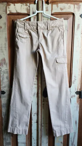 CALÇA BEJE OLD NAVY 7 ANOS
