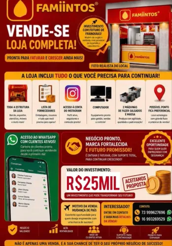 Loja completa salgaderia
