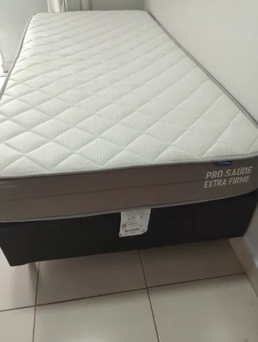 Cama com colchão pro saúde ortobom solteiro