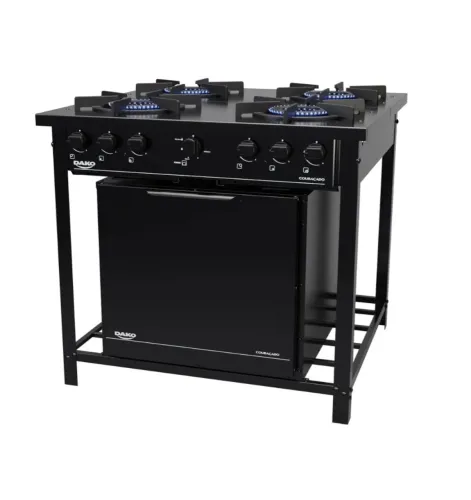 Fogão industrial Dako 4 bocas com forno Couraçado