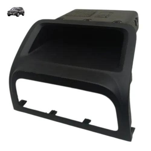 Moldura Comando Ar Porta Objeto Painel Vw Tiguan 2011 2012 Preto Moldado