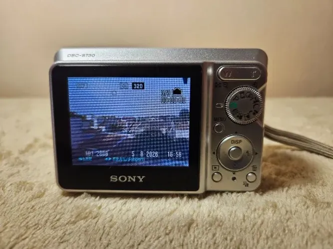 Câmera Digital Sony Cyber-shot DSC-S730 + Case e Cabo USB - Estética Vintage Y2K