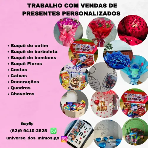 Vendo presentes personalizados 