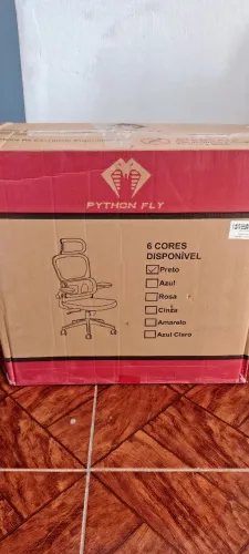 ? CADEIRA DE ESCRITÓRIO ERGONÔMICA PYTHON FLY - NOVA NA CAIXA ?