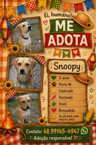 Adoção cachorro - Snoopy 