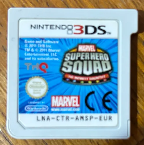 Jogo original Marvel Super Hero Squad para Nintendo 3DS pouco usado 