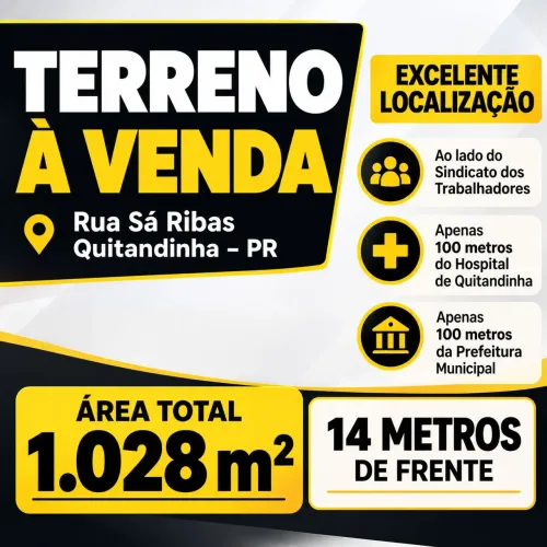 ? TERRENO À VENDA EM QUITANDINHA - PR