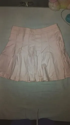 Saia Plissada Rosa Rodada - Estilo College / Gringa