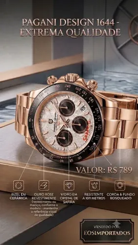 Pagani design 1644 ouro rose