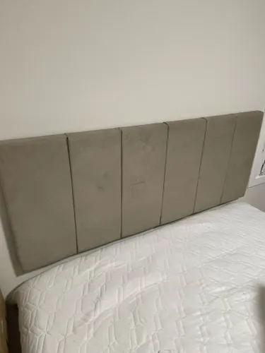 Duas cabeceiras cama casal e queen estofadas