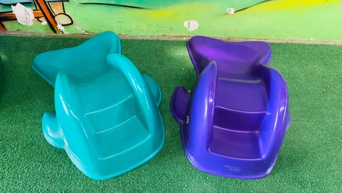 Baleia Escorregador Mundo Azul. - Cores Azul e Verde (2) 