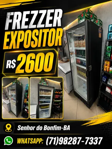 FREZZER EXPOSITOR FUNCIONANDO PERFEITAMENTE!