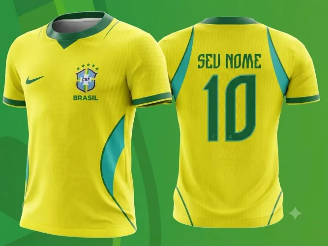 ? CAMISAS DA SELEÇÃO BRASILEIRA PERSONALIZADAS ?