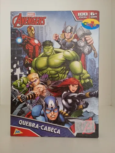 Quebra-cabeça Marvel Os Vingadores 100 Peças - Jak