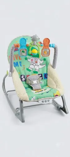 Cadeira de Descanso Bebê Mastela Space Dino - Musical e Vibratória