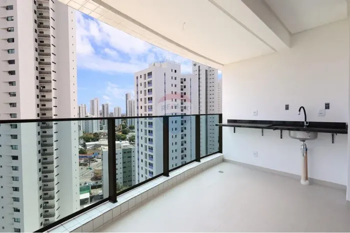 Apartamento 56m² com 2 quartos e varanda | estrutura completa de lazer