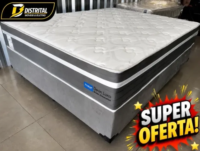 Cama Box Soteiro Devin Luxo Pronta Emtrega