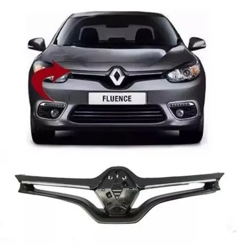 Grade Radiador Fluence 2015 2016 2017 Com Friso Cromado