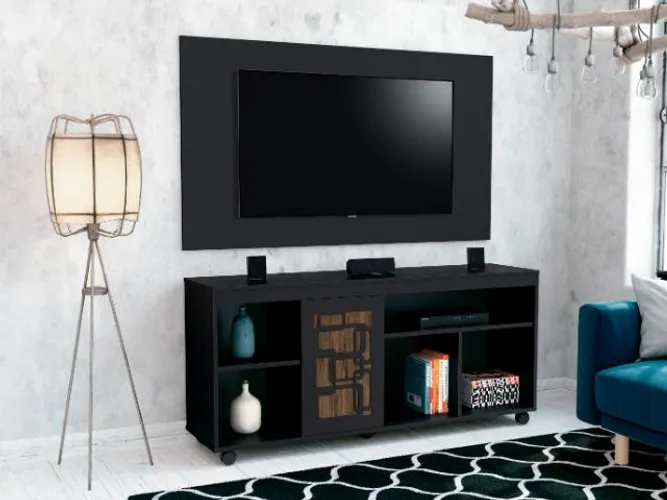 Conjunto Rack + Painel p/ TV até 50'' = Entrega e montagem grátis!
