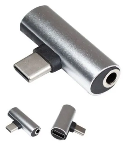 Adaptador Tipo C Para Fone De Ouvido P2 E Carregador Usb-c It-Blue Novo na Caixa