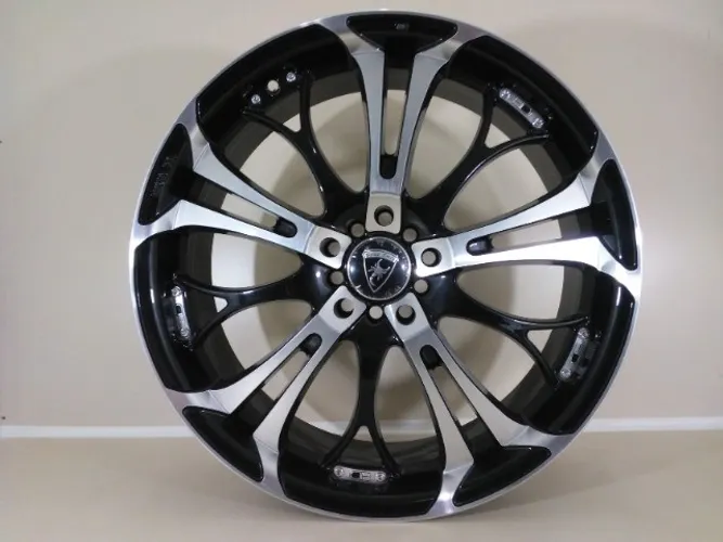 Rodas Aro 19 HD Spin Out 5x100 5x112 19x7,5 ET35 Preta Diamantada 