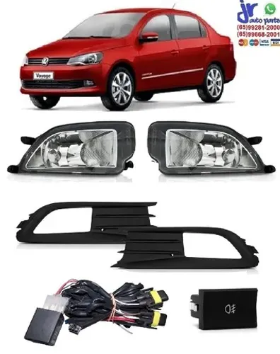 Kit Farol de Milha Voyage G6 2013 2014 2015 2016 Auxiliar Neblina 