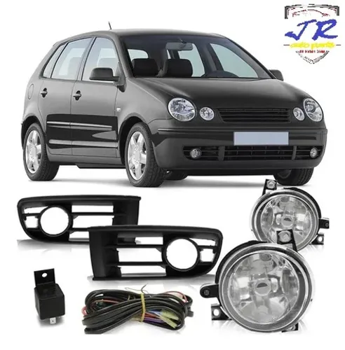 Kit Farol Milha Polo Hatch Sedan 2003 2004 2005 2006 Neblina Auxiliar