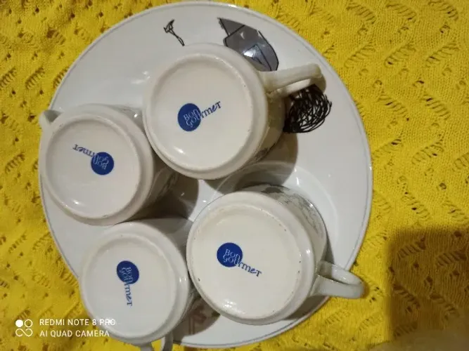 Conjunto de porcela antiga antiga bon gourmet