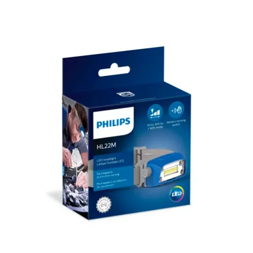 Lanterna De Cabeça Led Forte Recarregável Com Sensor Philips