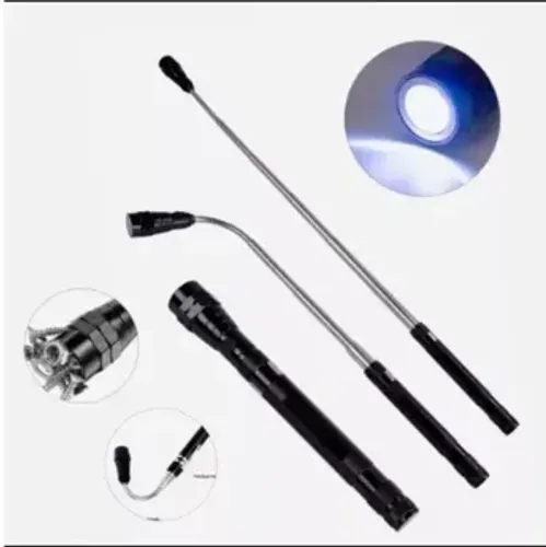 Lanterna Telescópica Magnética LED Flexível - cor preta