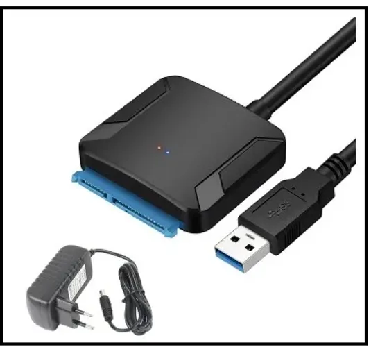 Acesse seus HDs-SSDs de 3.5"OU2,5" com esse Adaptador Sata USB já vem com fonte inclusa