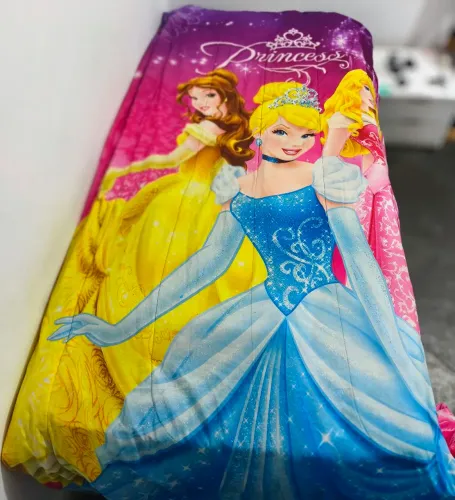 Cobertor Infantil Princesas Disney dupla face 