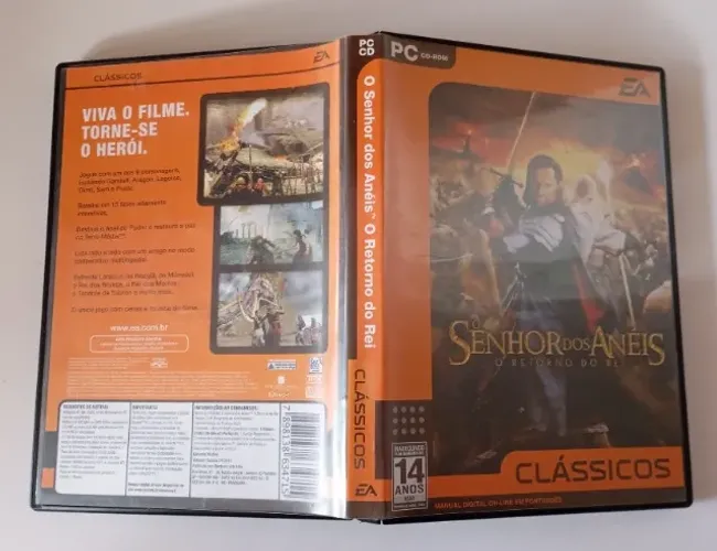 Só Discos De Instalação PC O Senhor Dos Anéis O Retorno Do Rei Original