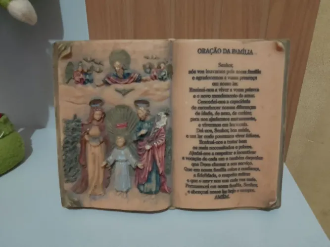 Placa decorativa - Oração da família