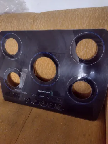  Vidro Cooktop Continental 5 Bocas - Usado