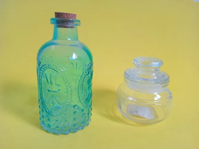 Mini Garrafas e Potes Decorativos