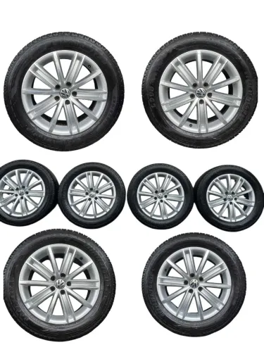 Jogo de rodas com pneus tiguan aro 18