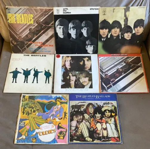 Lote 8 Lps dos Beatles