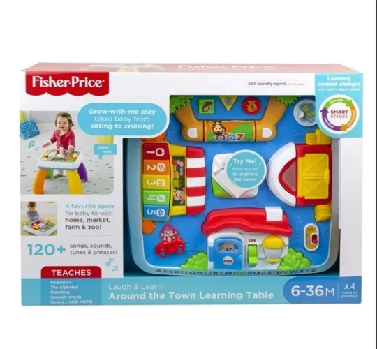 Mesa de Aprendizagem Fisher-Price - Diversão e Aprendizado Para Bebês!