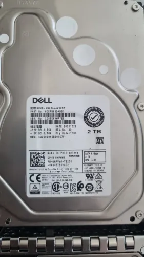 10 hd dell 2tb sata 6gbps 7.2k Dp/n 0npvm6